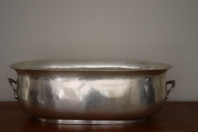 Pewter oval XXXL wine and champagne cooler