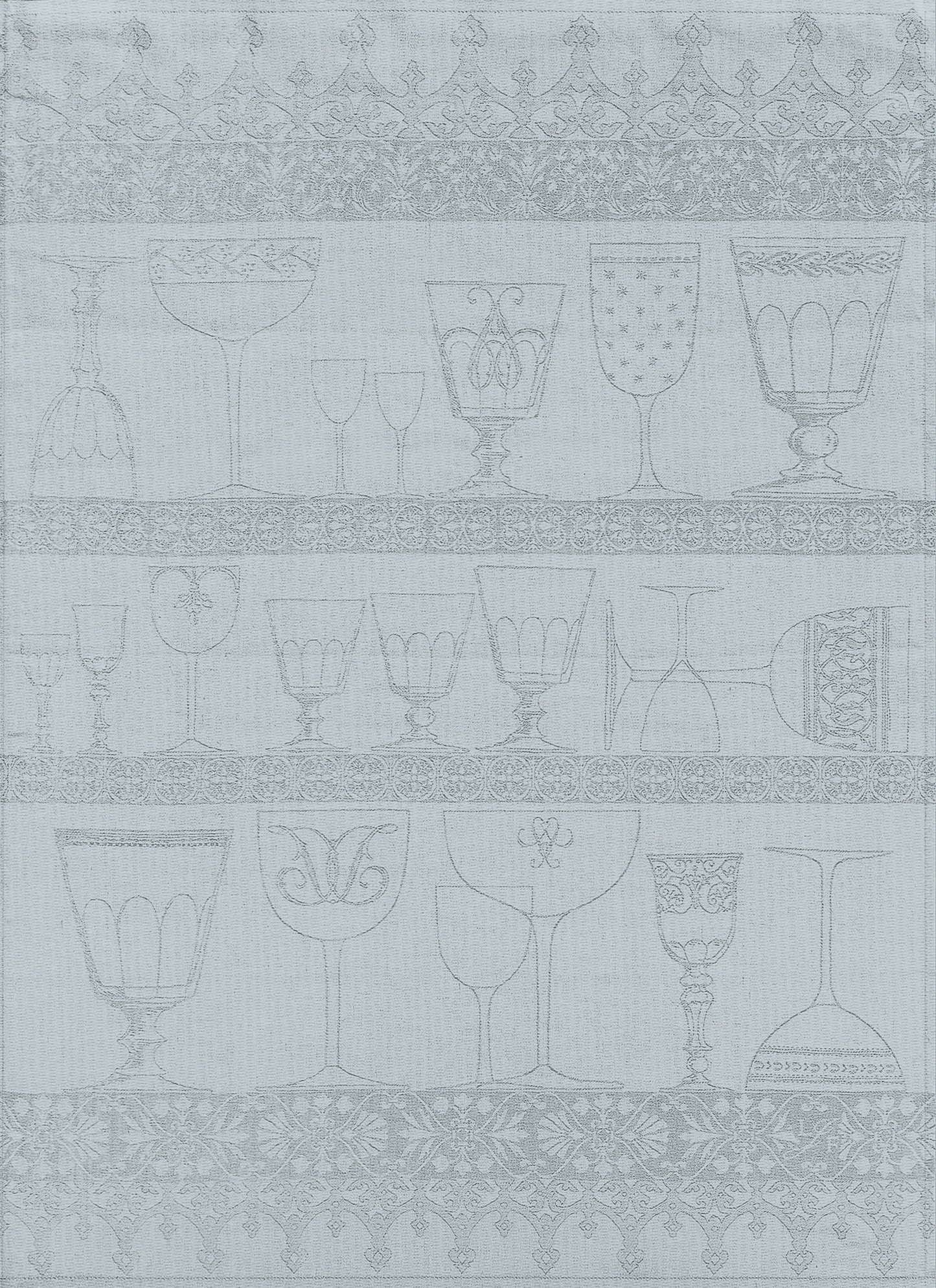 Glass Cloth - Crystal - Mist - 100% Linen