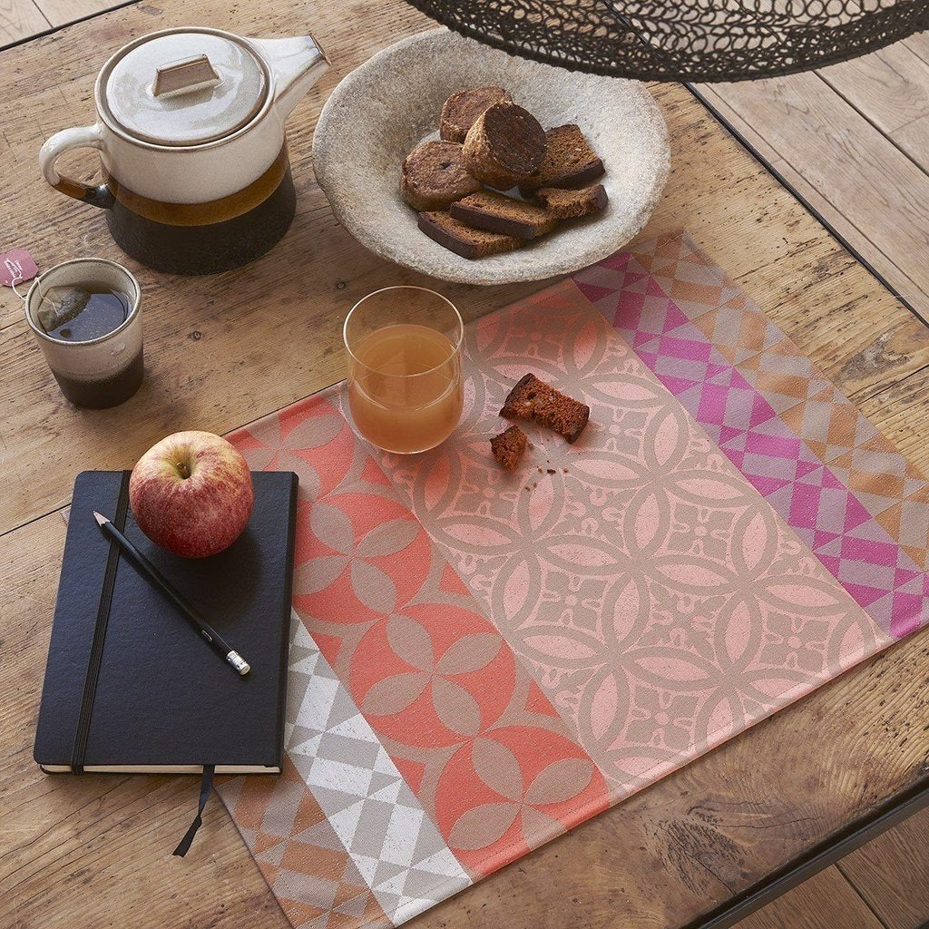 Placemats set of 4 - Mosaique - Floortile 100% coated cotton