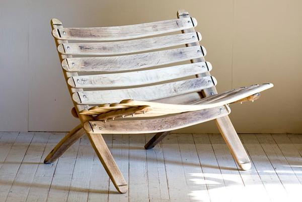 Oak Love Seat Bench