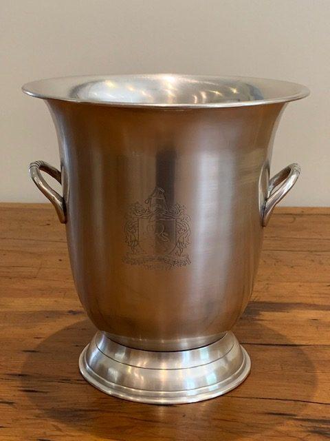 Pewter Ritz single bottle wine or champagne cooler