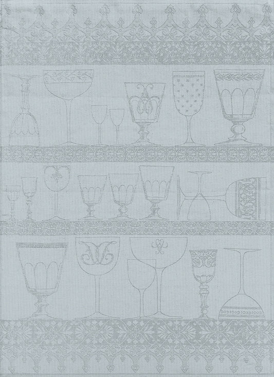 Glass Cloth - Crystal - Mist - 100% Linen