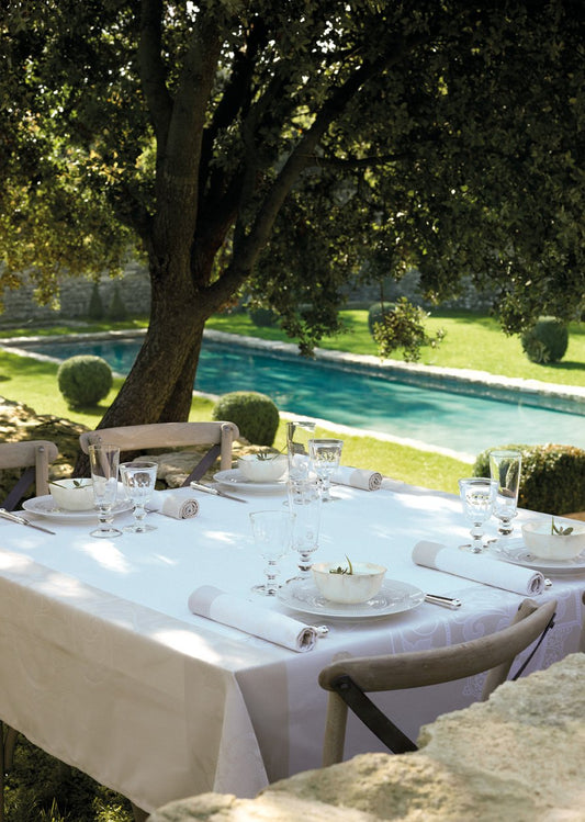 Table Cloth - Venezia - Ivory - 100% Cotton