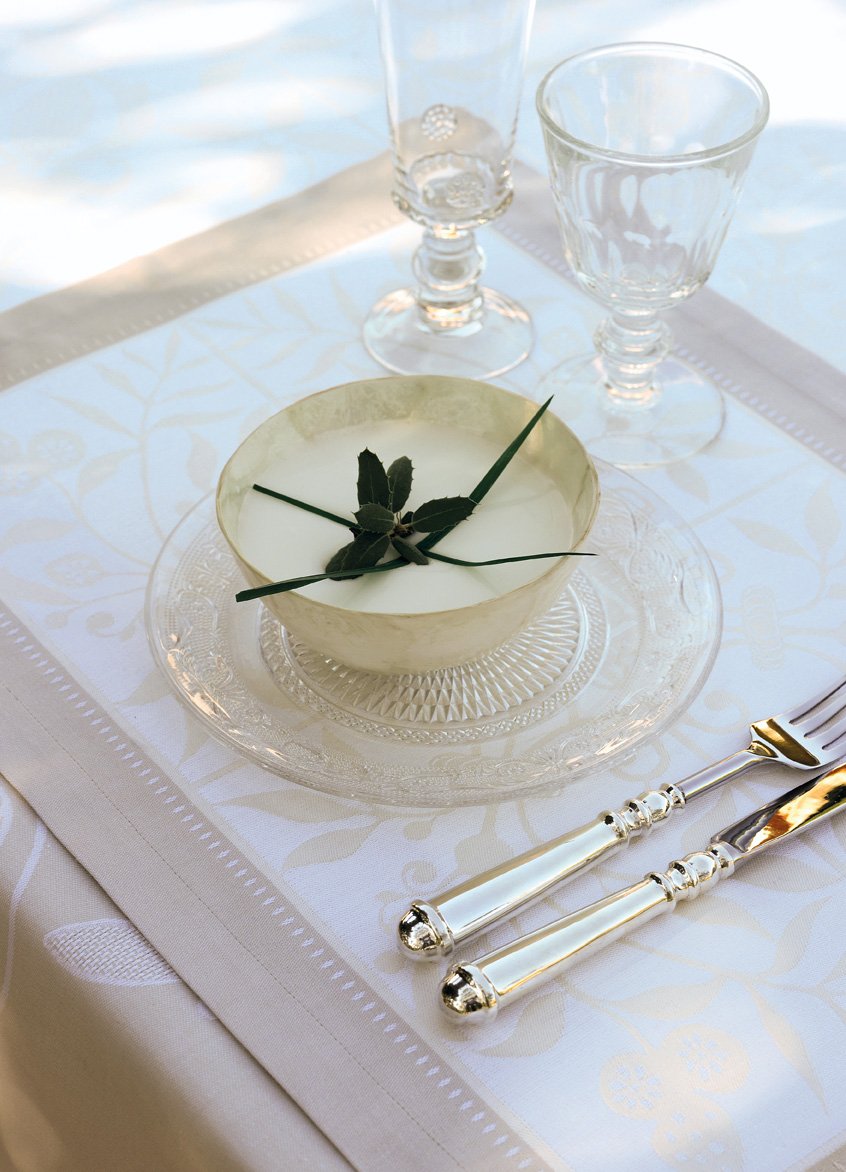 Placemats set of 4 -Venezia - Ivory - 100% Cotton