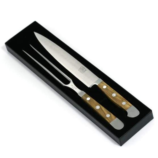 Gude Alpha Olive Handle 2 Piece Carving Set