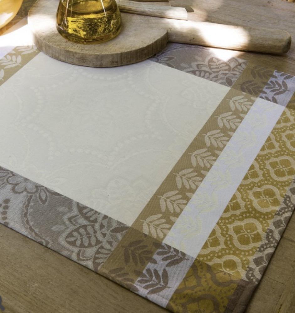 Placemats set of 4 - Bastide - Ivory - 100% Coated Cotton