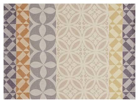 Placemats set of 4 - Mosaique - Clay - 100% coated cotton