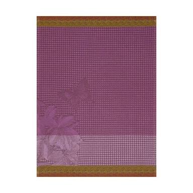 Guest Towel - Jardins De Papillons - Iris -100% Cotton