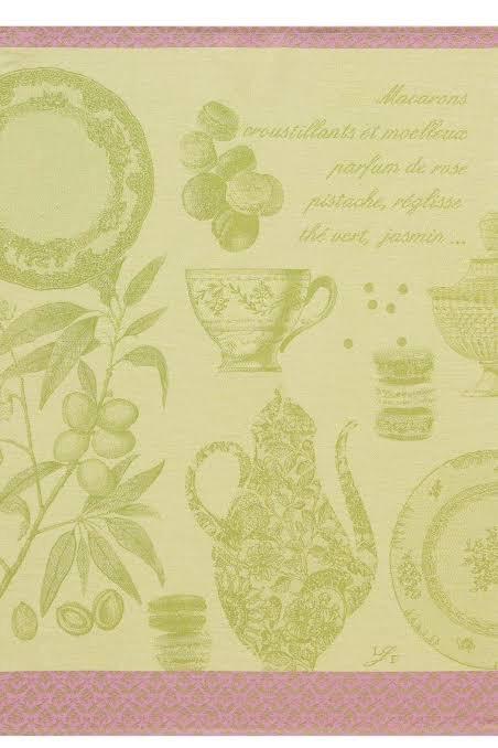 Tea Towel - Macarons - Pistachio - 100% Cotton