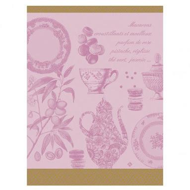 Tea Towel - Macarons - Rose - 100% Cotton