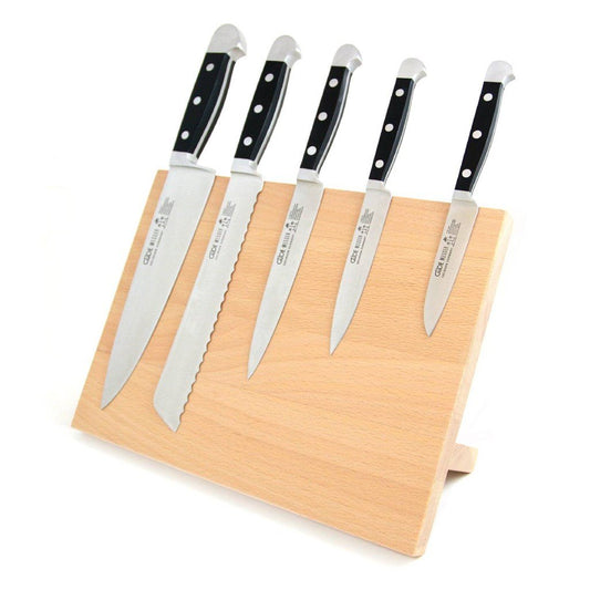 Magnetic Natural Beachwood Knife Block