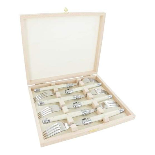 Andre Verdier Classique Hand Made 6 Piece Fork Set - Ivory