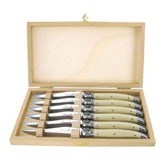 Andre Verdier Classique Hand Made 6 Piece Steak Knife Set - Ivory