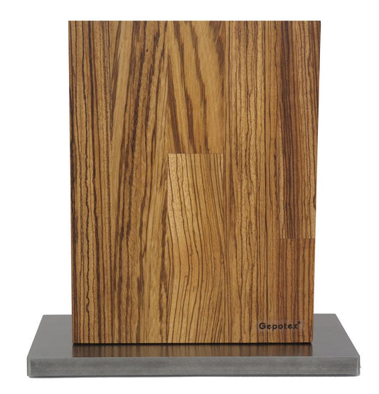Magnetic Oak Knife Block 8 Piece