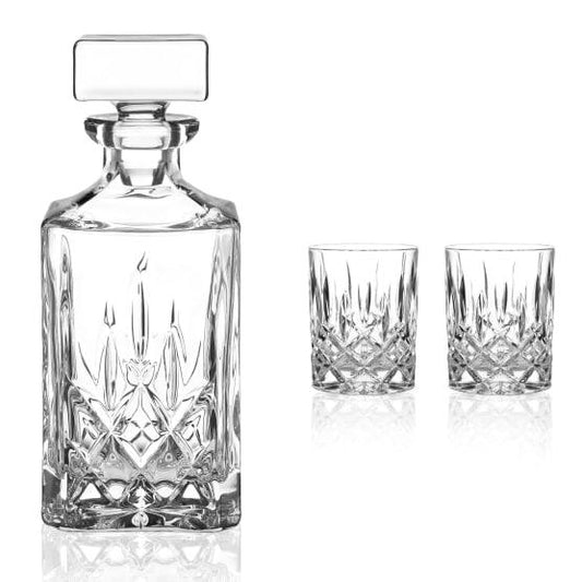 Nachtmann Noblesse Whiskey Decanter and 2 glass gift set