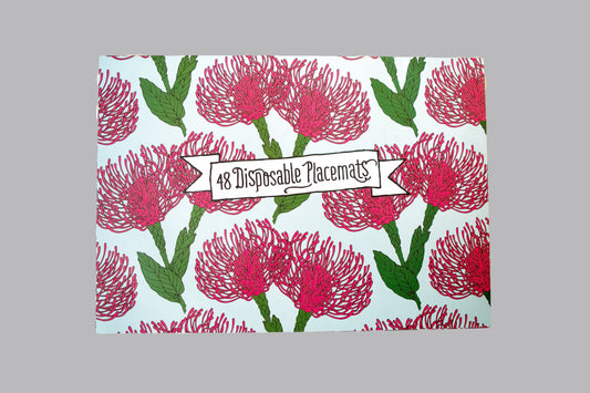Protea Pin Cushion Disposable Paper placemats