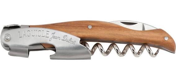 Hand Made Jean Dubost Laguiole wine opener in Olivewood
