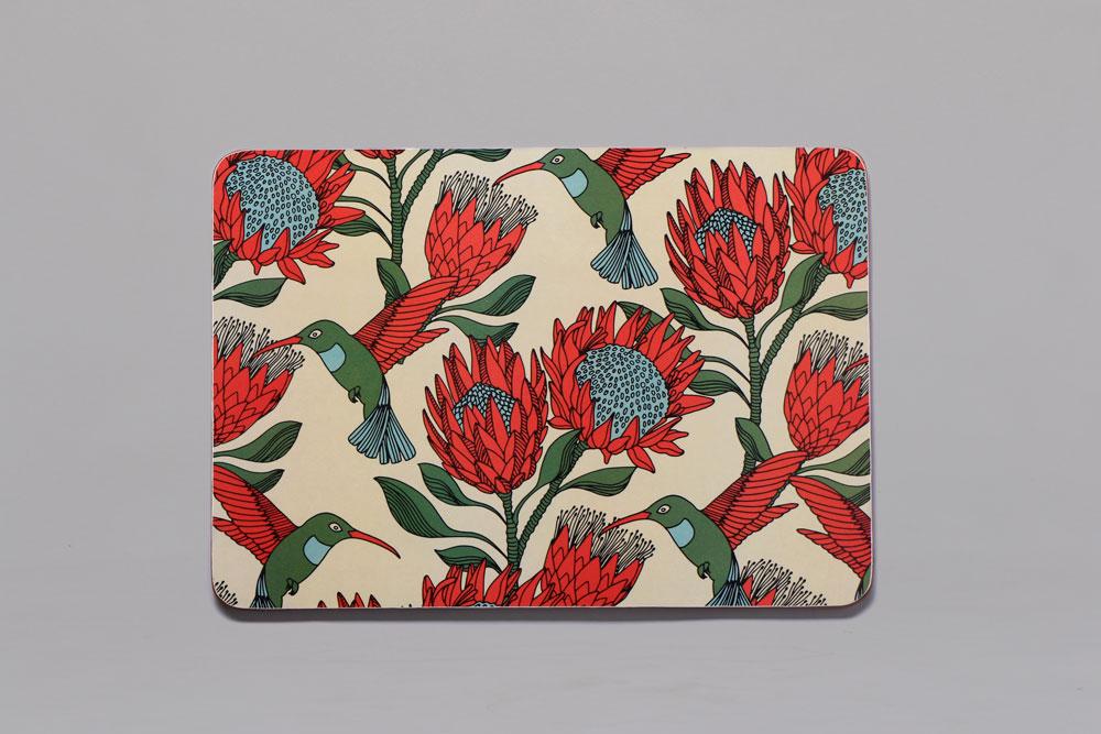 Protea Cream Melamine Placemats