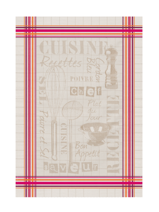 Jacquard Woven  Tea Towel - Cuisine