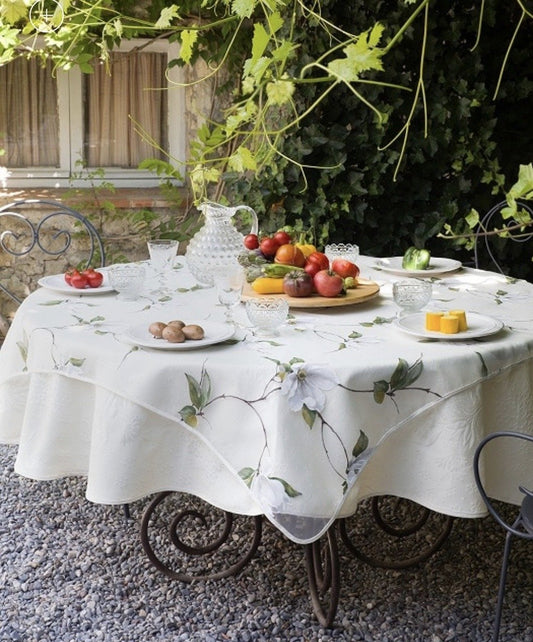Provence Organza Magnolia  Square Table Cloth