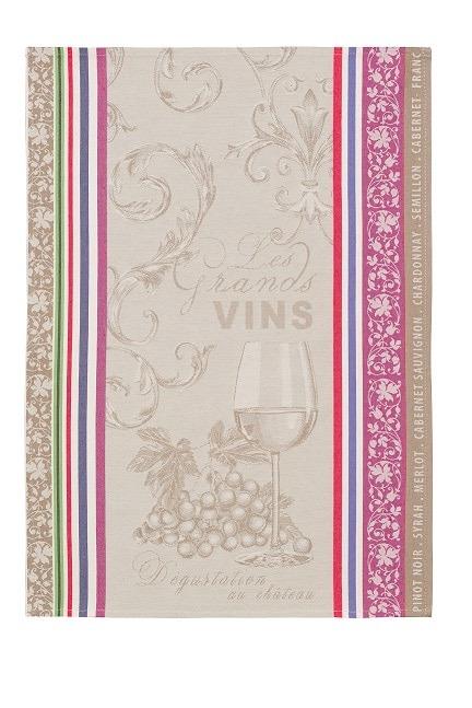 Jacquard Woven  Tea Towel -  Grand Vins