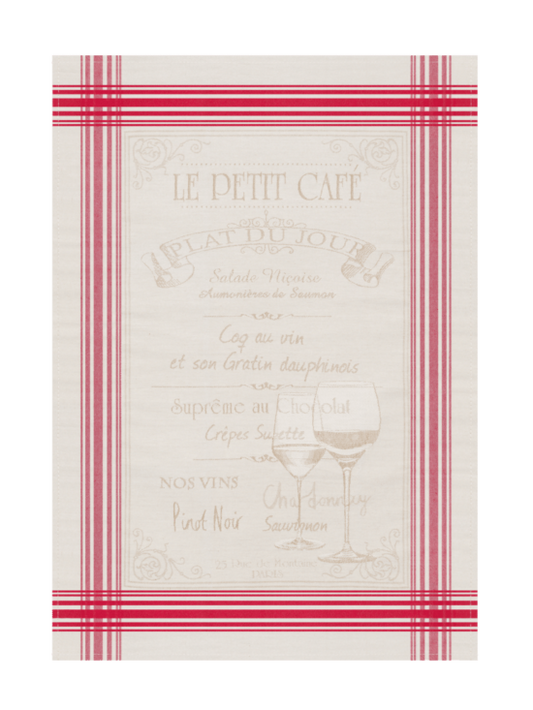 Jacquard Woven Tea Towel -  Menu