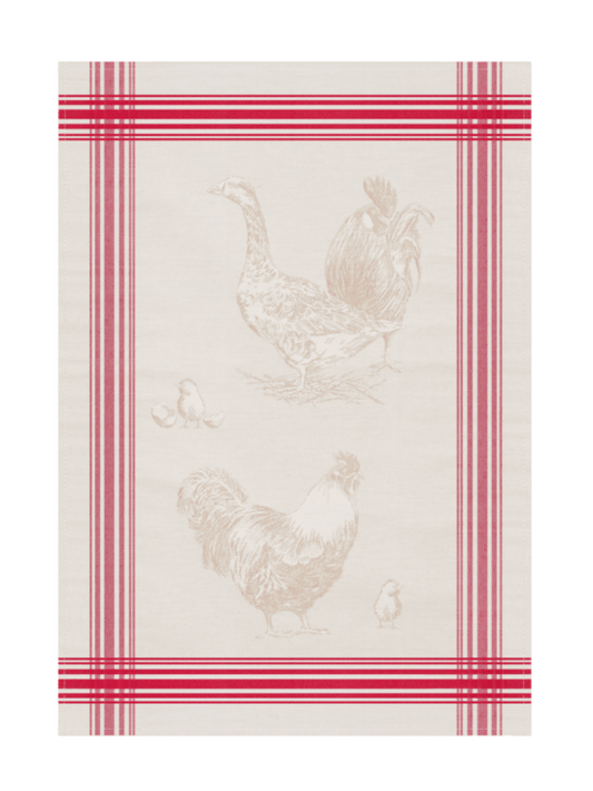 Jacquard Woven  Tea Towel -  Plumage