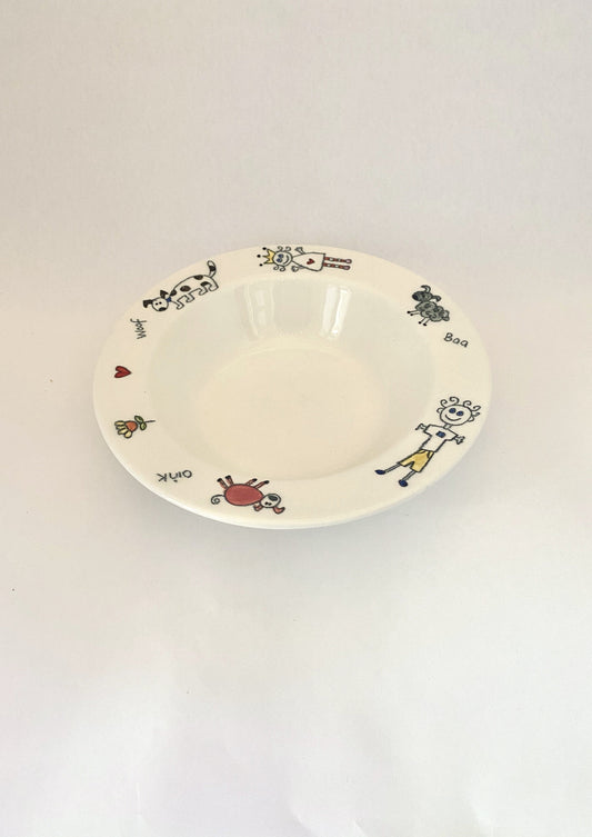 Hand Painted Small Bowl with lip